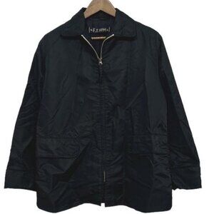 45rpm Men's Black Zip-Up Jacket with Collar –Made in Japan